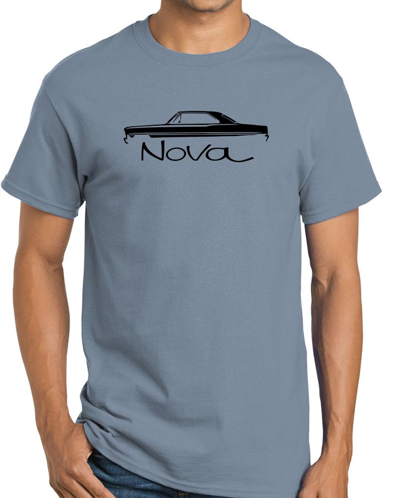 1966 1967 Chevy II Nova Hardtop Classic Design T-shirt NUOVI COLORI - Foto 19 di 23
