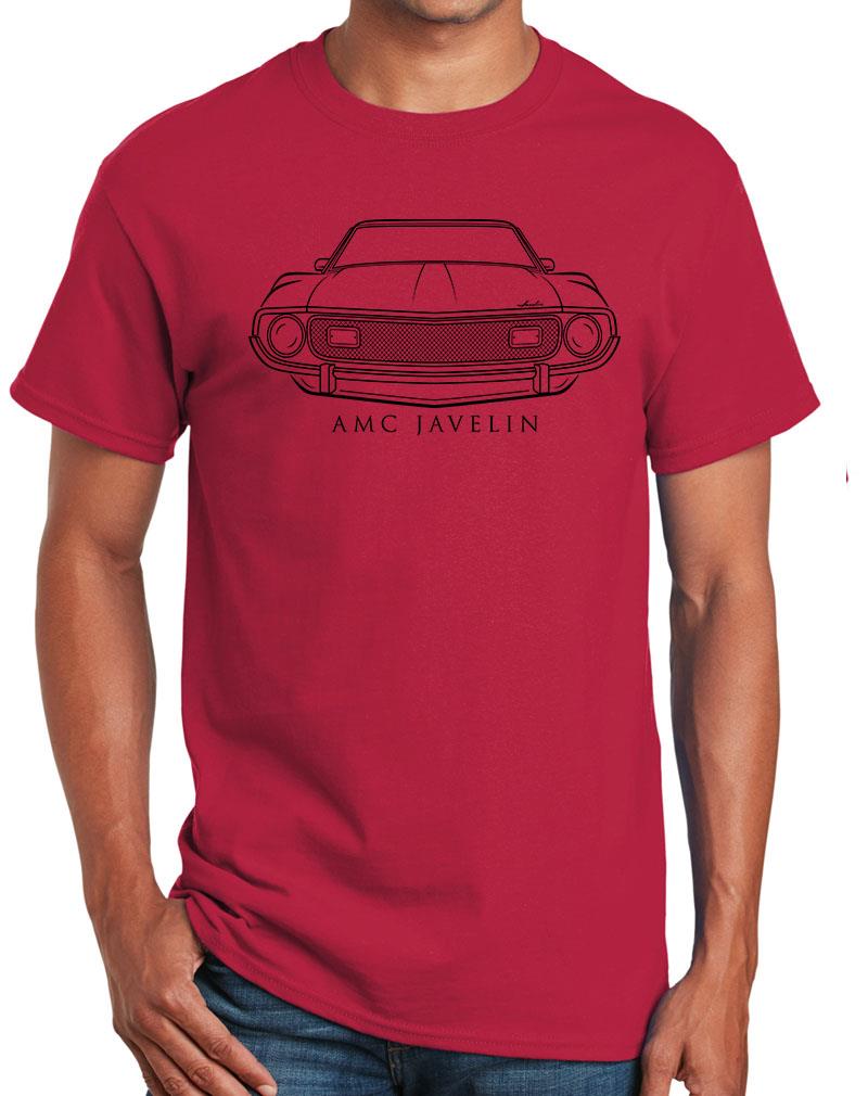 1973 1974 AMC Javelin Classic Front End Design Tshirt NEW Colors - Picture 20 of 23