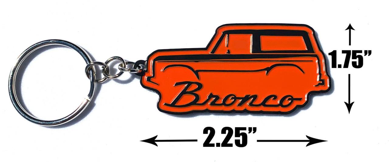 1966-77 Ford Bronco 4x4 Truck Classic Outline Design Metal Keychain NEW - Picture 12 of 12