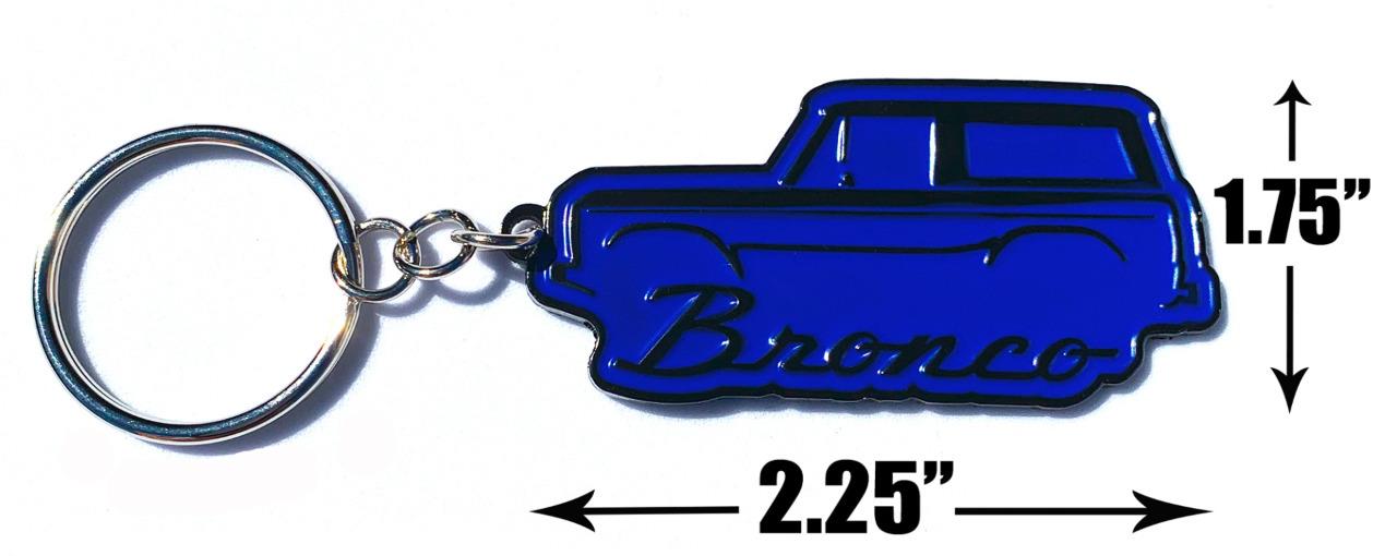 1966-77 Ford Bronco 4x4 Truck Classic Outline Design Metal Keychain NEW - Picture 8 of 12