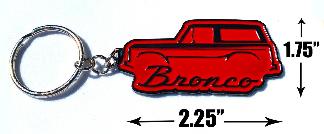 1966-77 Ford Bronco 4x4 Truck Classic Outline Design Metal Keychain NEW - Picture 9 of 12