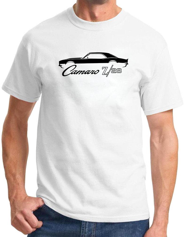 1969 Chevy Camaro Z/28 Muscle Car Classic Outline Design Tshirt NEW COLORS - Picture 7 of 23
