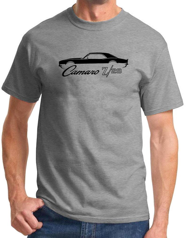 1969 Chevy Camaro Z/28 Muscle Car Classic Outline Design Tshirt NEW COLORS - Picture 4 of 23