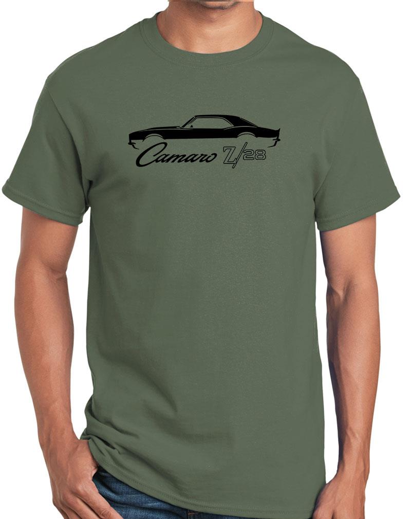 1969 Chevy Camaro Z/28 Muscle Car Classic Outline Design Tshirt NEW COLORS - Picture 17 of 23
