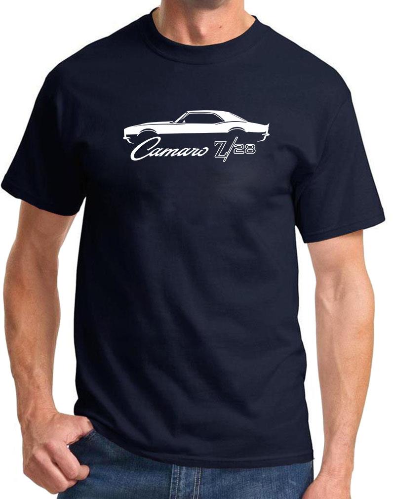 1969 Chevy Camaro Z/28 Muscle Car Classic Outline Design Tshirt NEW COLORS - Picture 9 of 23