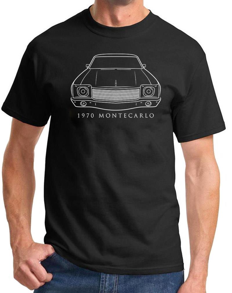 1970 Chevy Monte Carlo Classic Front End Design Tshirt NEW Colors - Picture 2 of 23