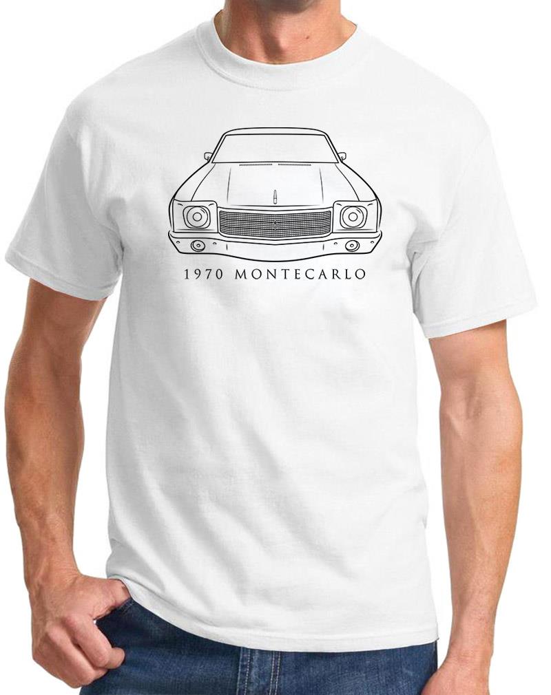 1970 Chevy Monte Carlo Classic Front End Design Tshirt NEW Colors - Picture 7 of 23