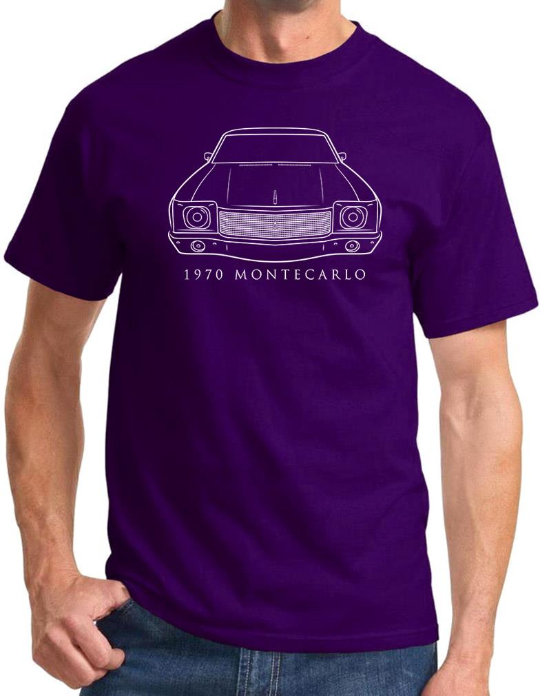 1970 Chevy Monte Carlo Classic Front End Design Tshirt NEW Colors - Picture 6 of 23