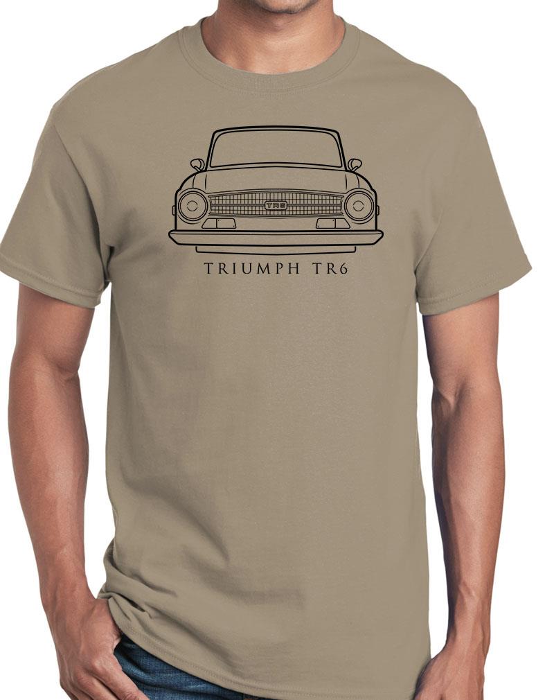 Triumph TR6 Sports Car Classic Front End Design Tshirt NEW Colors - Picture 23 of 23