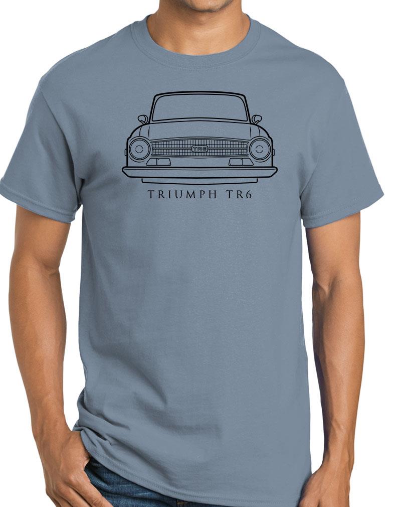 Triumph TR6 Sports Car Classic Front End Design Tshirt NEW Colors - Picture 19 of 23