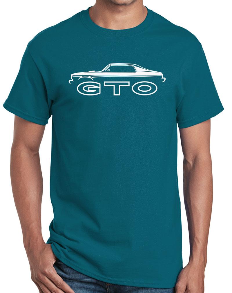 1974 Pontiac GTO Classic Outline Design Tshirt NEW COLORS - Picture 16 of 23