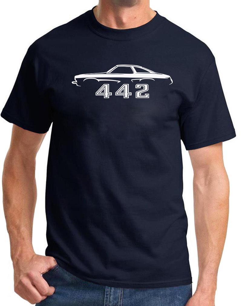 1973 1974 1975 Olds 442 Cutlass Classic Outline Design Tshirt NEW COLORS - Picture 9 of 23
