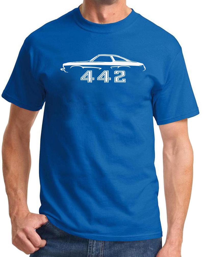 1973 1974 1975 Olds 442 Cutlass Classic Outline Design Tshirt NEW COLORS - Picture 10 of 23
