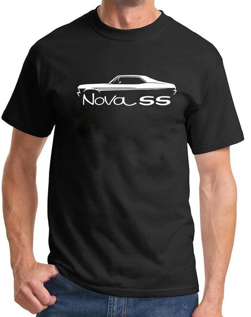 1968-71 Chevy Nova SS Hardtop Classic Outline Design Tshirt NEW COLORS - Picture 2 of 23