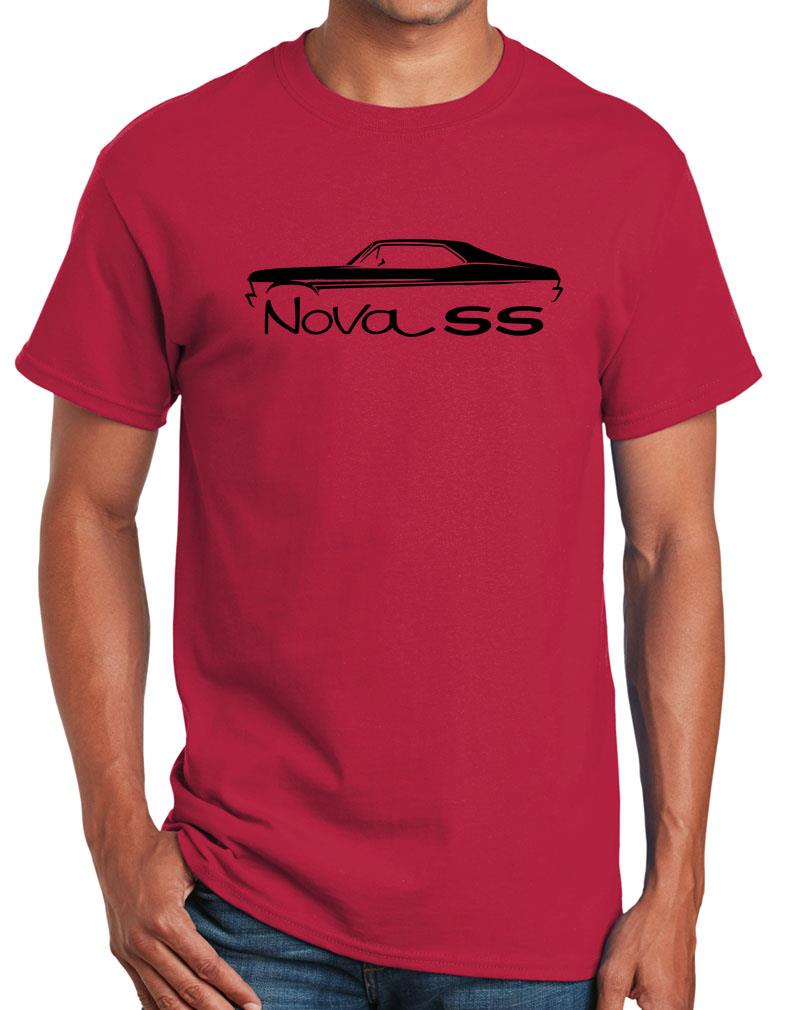 1968-71 Chevy Nova SS Hardtop Classic Outline Design Tshirt NEW COLORS - Picture 20 of 23