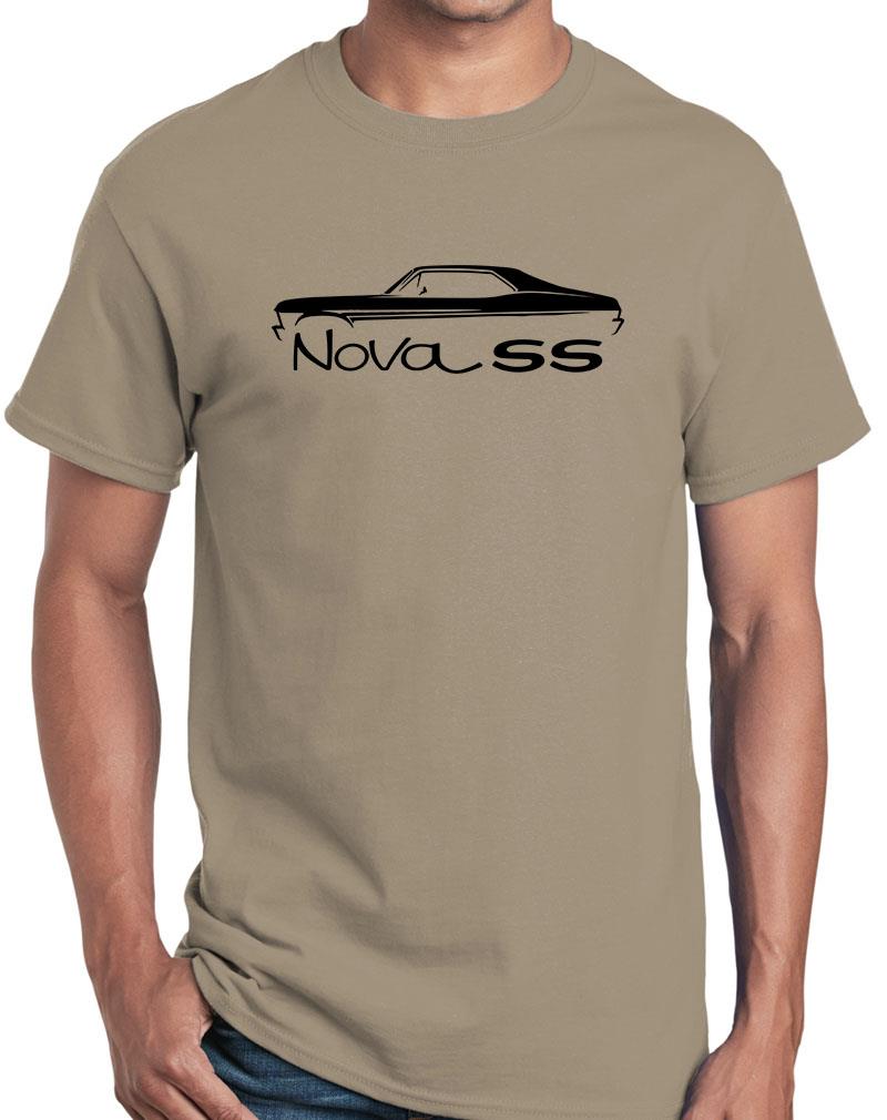 1968-71 Chevy Nova SS Hardtop Classic Outline Design Tshirt NEW COLORS - Picture 23 of 23