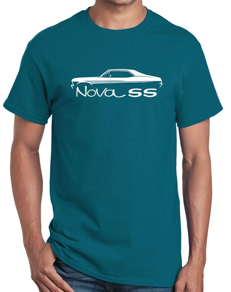 1968-71 Chevy Nova SS Hardtop Classic Outline Design Tshirt NEW COLORS - Picture 16 of 23