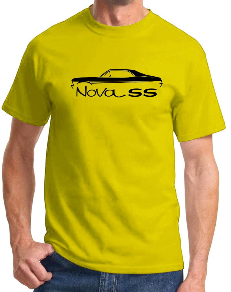 1968-71 Chevy Nova SS Hardtop Classic Outline Design Tshirt NEW COLORS - Picture 8 of 23