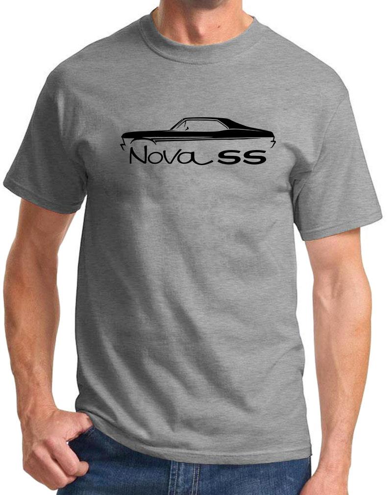1968-71 Chevy Nova SS Hardtop Classic Outline Design Tshirt NEW COLORS - Picture 4 of 23