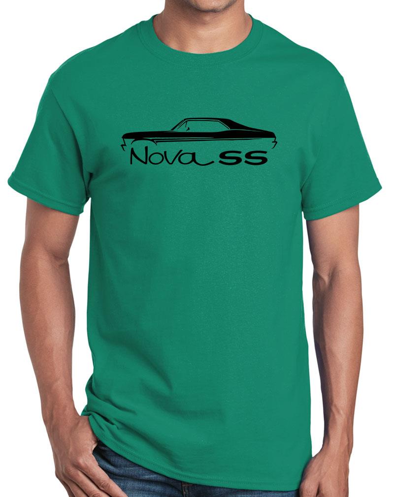 1968-71 Chevy Nova SS Hardtop Classic Outline Design Tshirt NEW COLORS - Picture 21 of 23