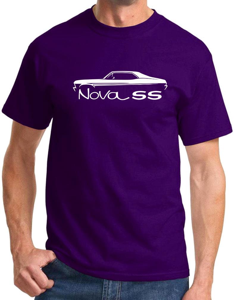 1968-71 Chevy Nova SS Hardtop Classic Outline Design Tshirt NEW COLORS - Picture 6 of 23