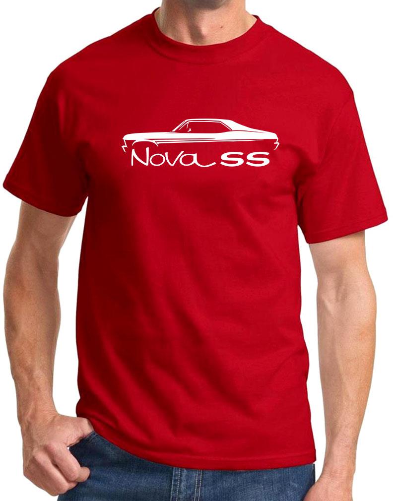 1968-71 Chevy Nova SS Hardtop Classic Outline Design Tshirt NEW COLORS - Picture 14 of 23