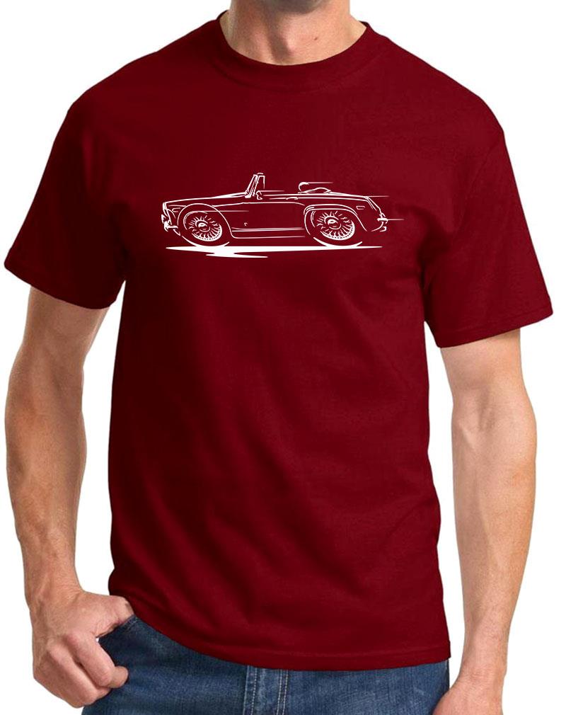 MG Midget Sports Car Redline Design Tshirt NEW COLORS - Picture 11 of 23
