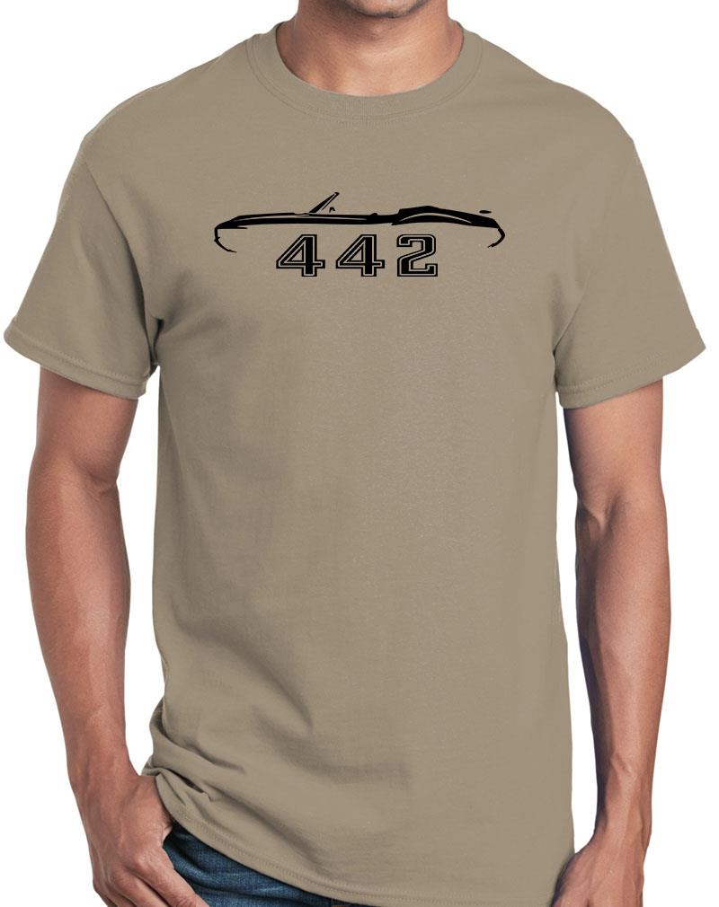 1970 1971 1972 Olds 442 Cutlass Convertible Outline Design Tshirt NEW COLORS - Picture 23 of 23