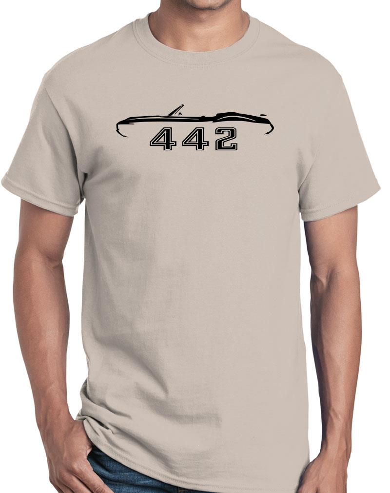 1970 1971 1972 Olds 442 Cutlass Convertible Outline Design Tshirt NEW COLORS - Picture 22 of 23