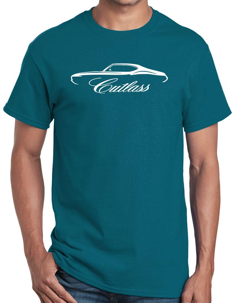 1970 1971 1972 Olds Cutlass Hardtop Outline Design Tshirt NEW COLORS - Picture 16 of 23