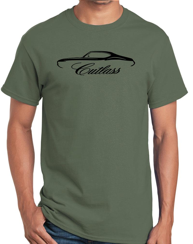 1970 1971 1972 Olds Cutlass Hardtop Outline Design Tshirt NEW COLORS - Picture 17 of 23