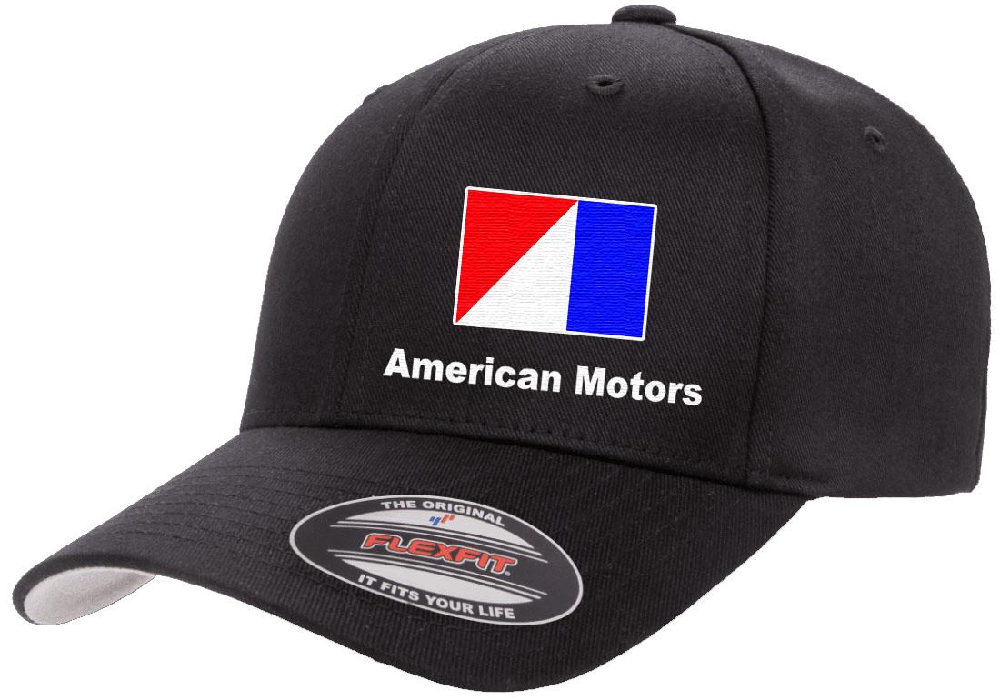AMC American Motors Logo Embroidered Side Panel Flexfit 6277 Baseball Hat Cap - Picture 4 of 21