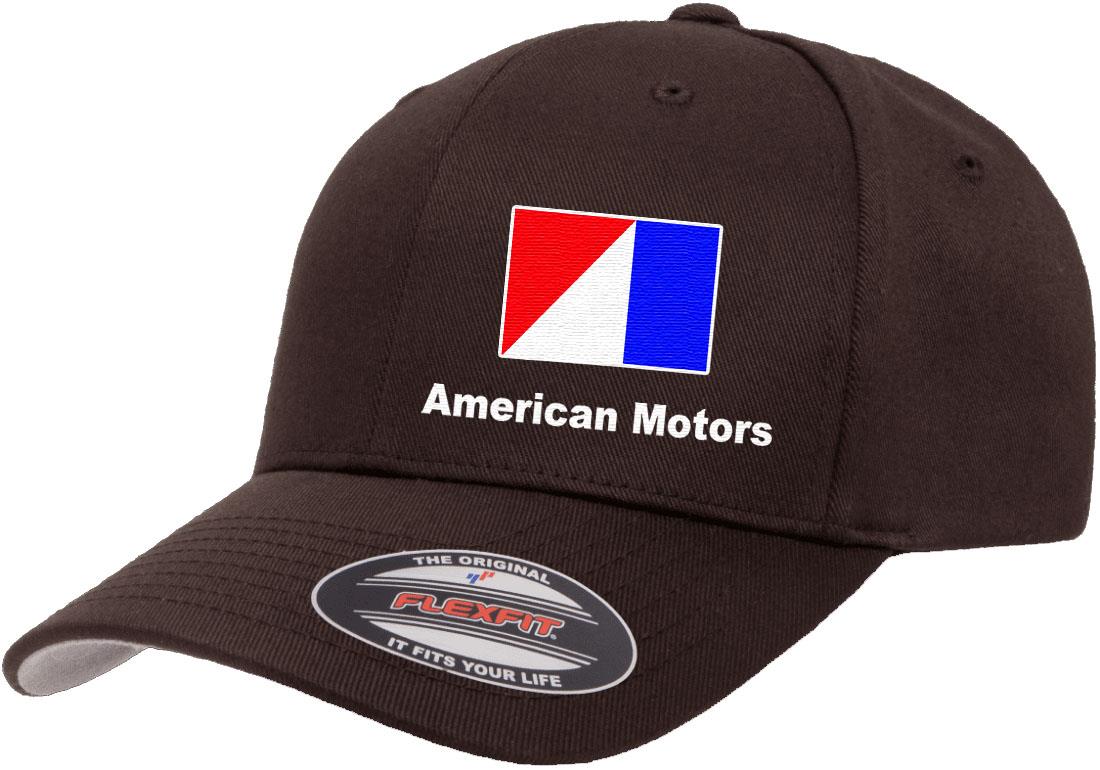 AMC American Motors Logo Embroidered Side Panel Flexfit 6277 Baseball Hat Cap - Picture 5 of 21