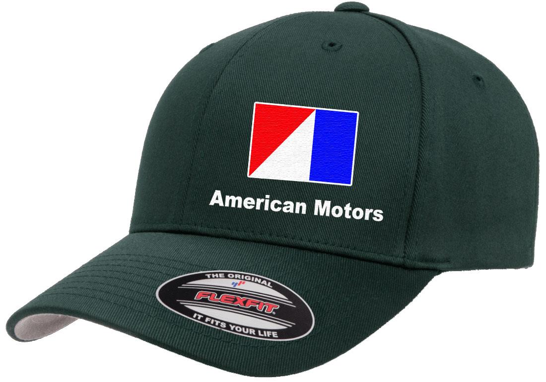 AMC American Motors Logo Embroidered Side Panel Flexfit 6277 Baseball Hat Cap - Picture 7 of 21