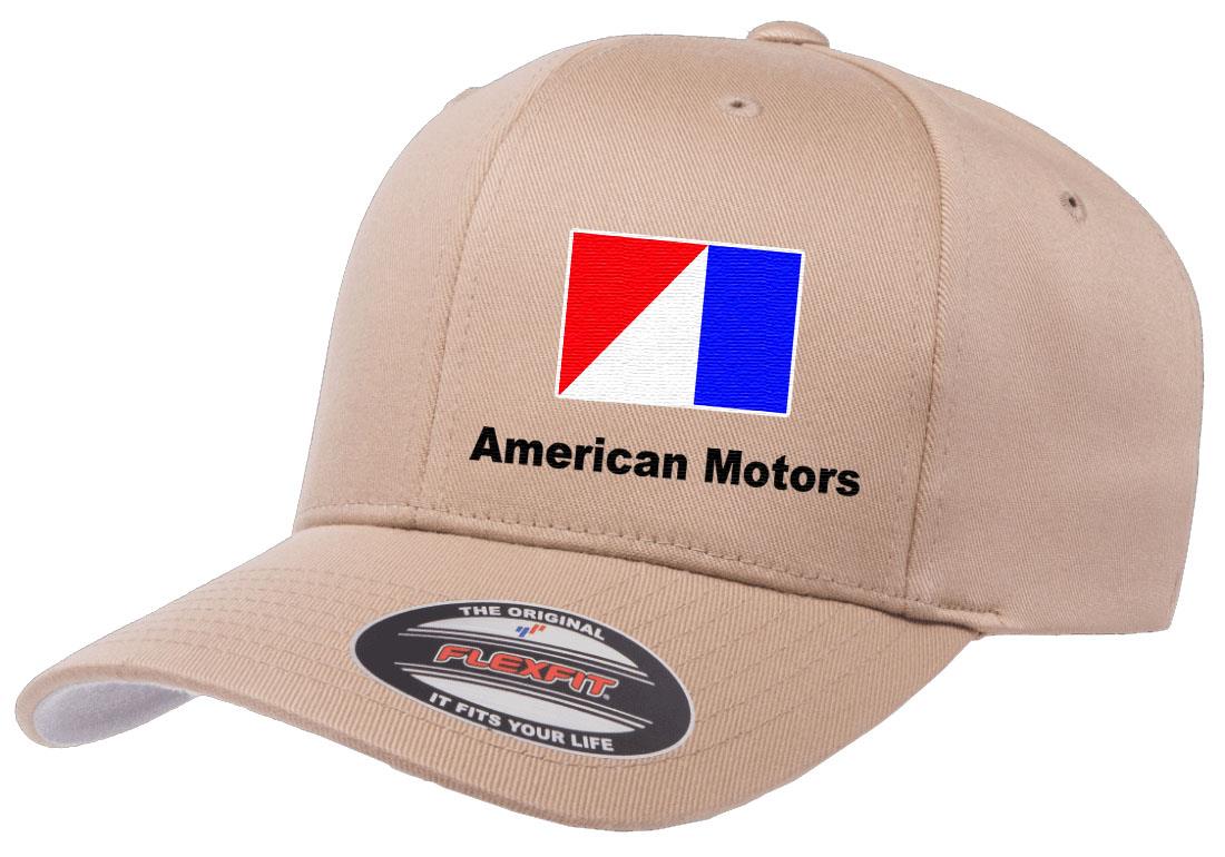 AMC American Motors Logo Embroidered Side Panel Flexfit 6277 Baseball Hat Cap - Picture 10 of 21