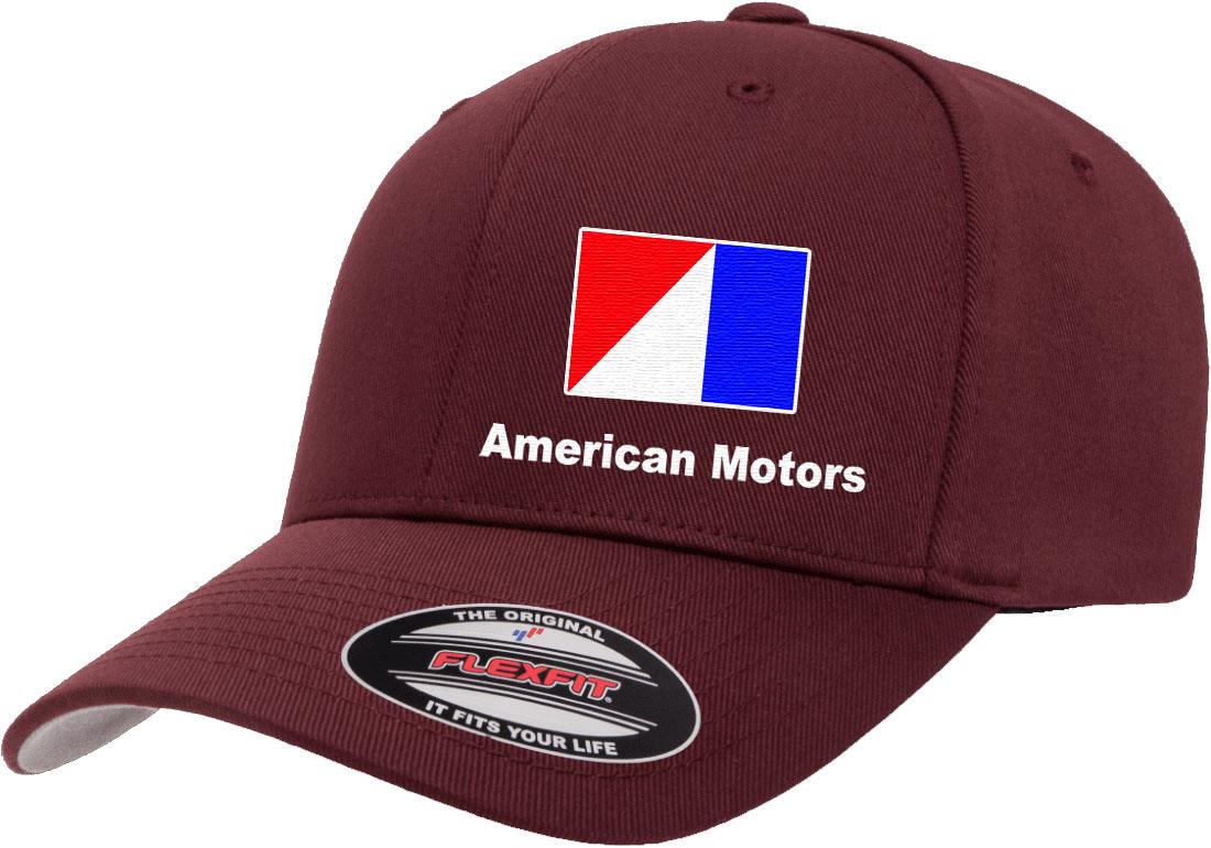 AMC American Motors Logo Embroidered Side Panel Flexfit 6277 Baseball Hat Cap - Picture 12 of 21