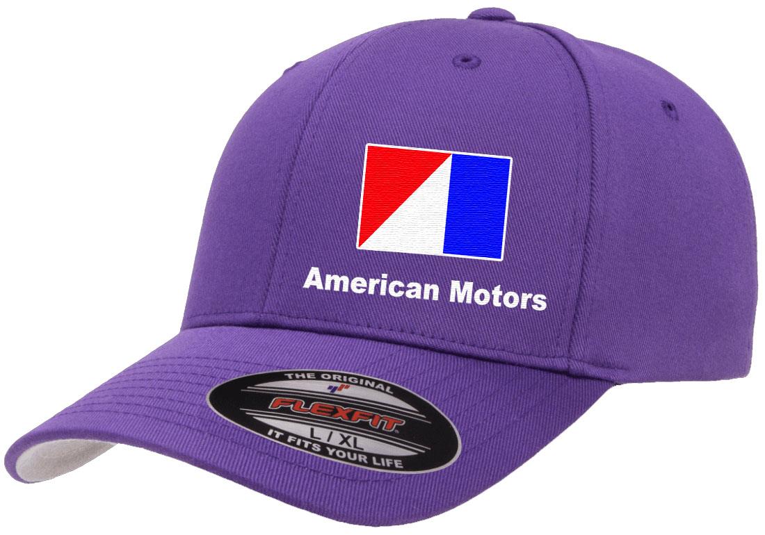 AMC American Motors Logo Embroidered Side Panel Flexfit 6277 Baseball Hat Cap - Picture 18 of 21