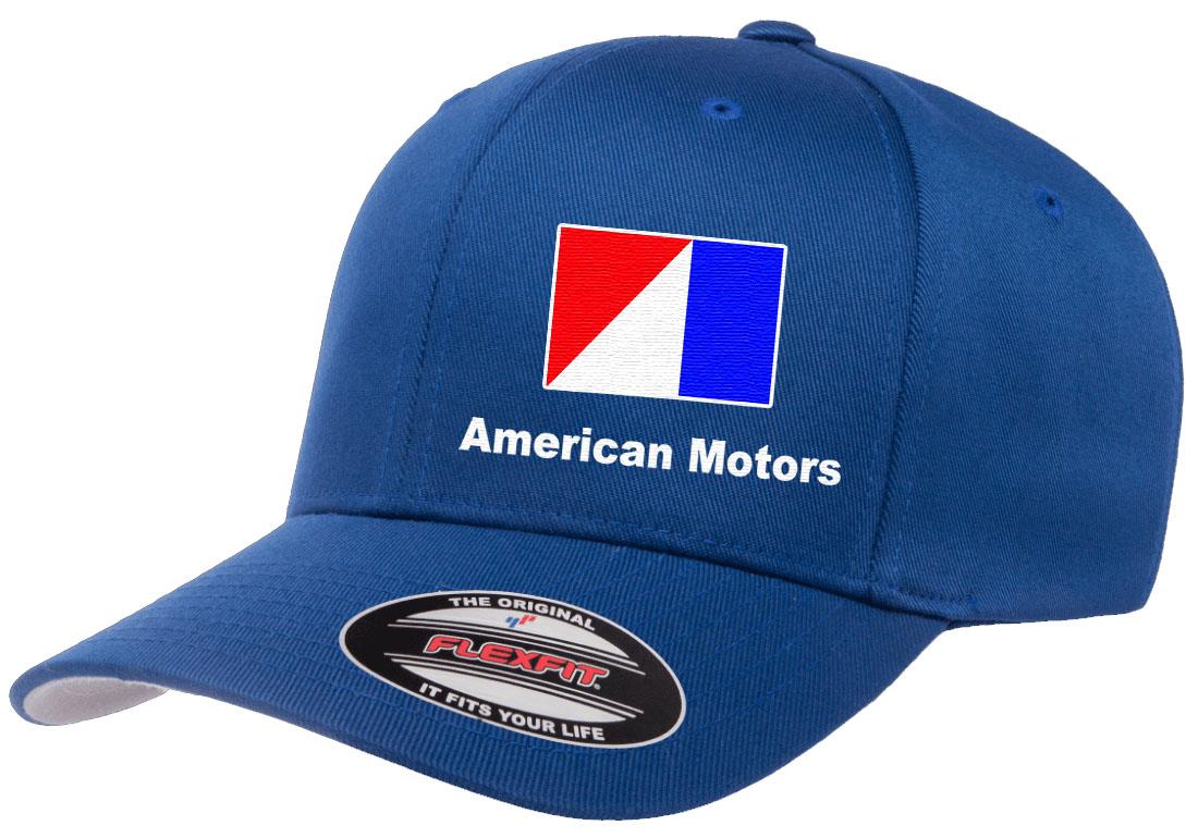 AMC American Motors Logo Embroidered Side Panel Flexfit 6277 Baseball Hat Cap - Picture 20 of 21