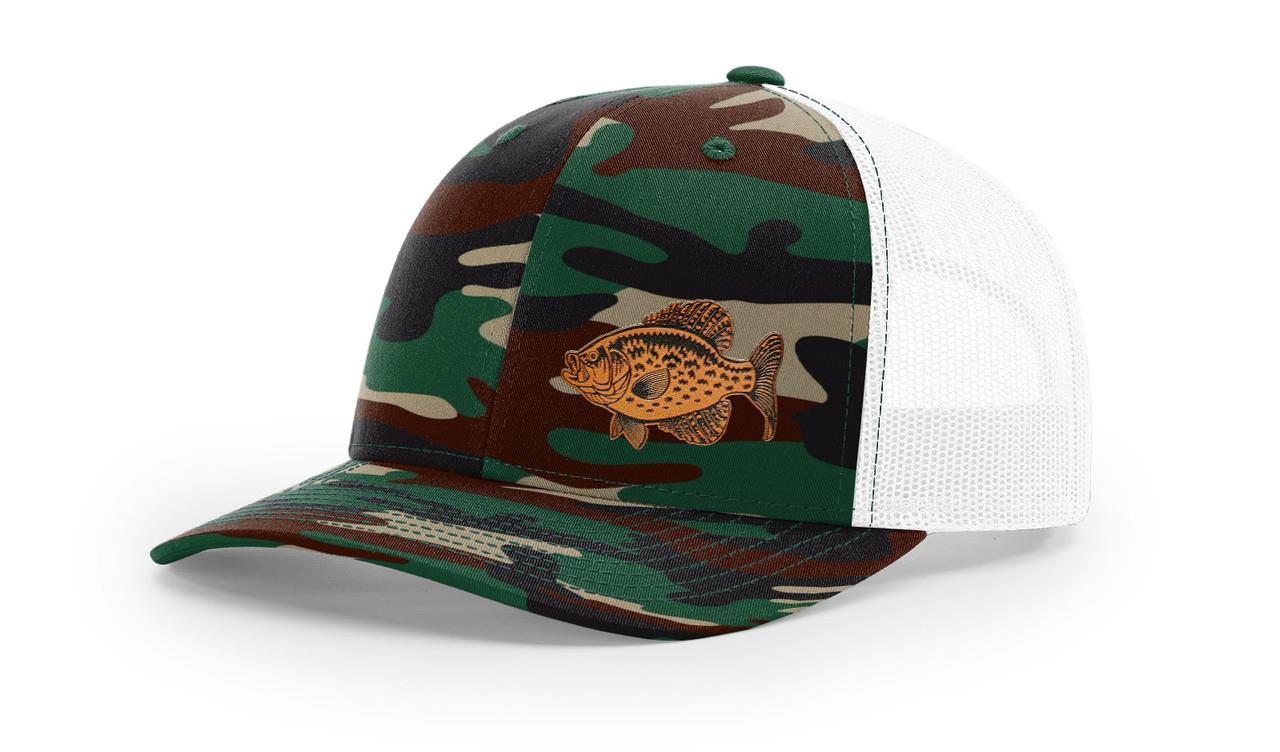 Crappie Fishing Hat Laser Engraved Richardson 112 Snapback Hat Cap - Picture 39 of 45