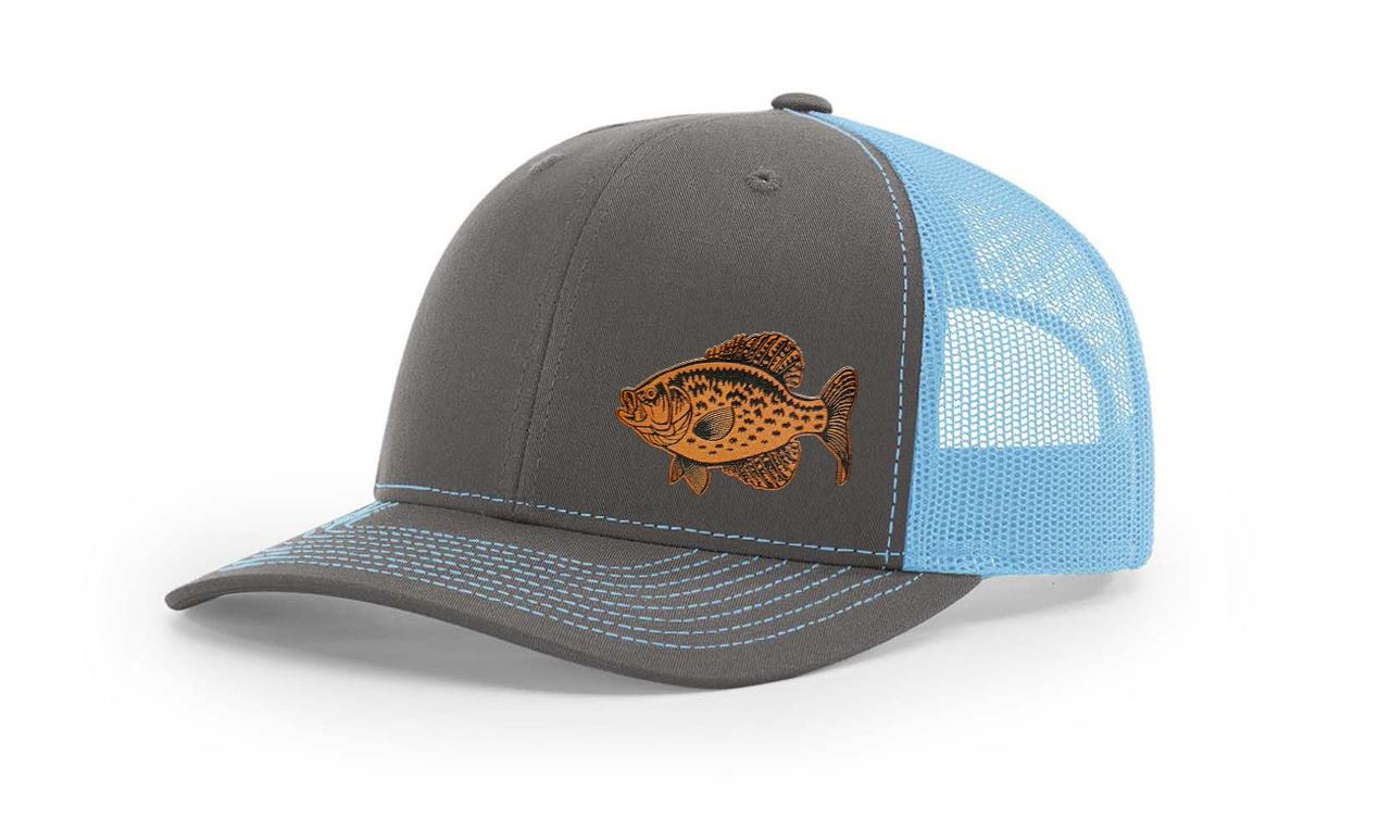 Crappie Fishing Hat Laser Engraved Richardson 112 Snapback Hat Cap - Picture 12 of 45