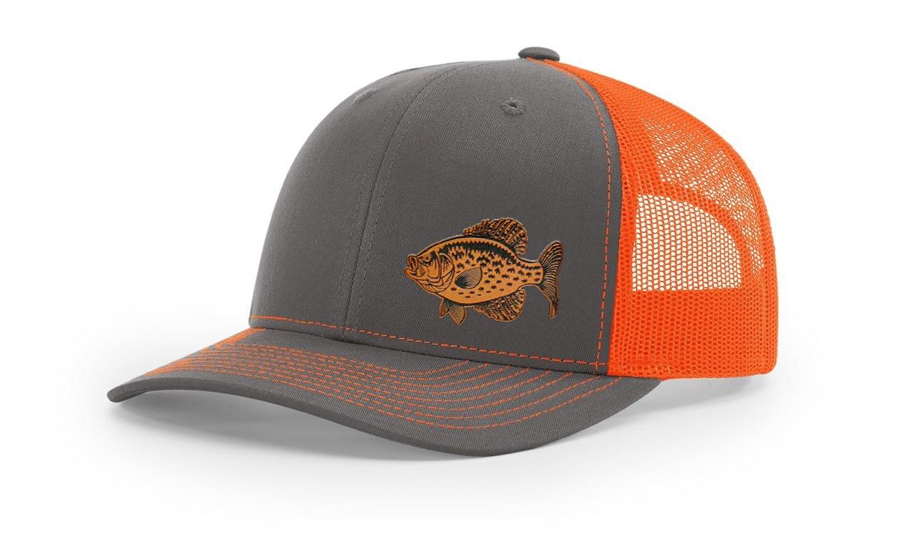 Crappie Fishing Hat Laser Engraved Richardson 112 Snapback Hat Cap - Picture 16 of 45