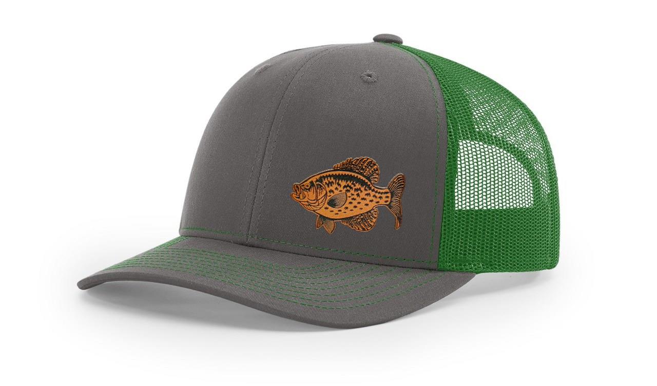 Crappie Fishing Hat Laser Engraved Richardson 112 Snapback Hat Cap - Picture 13 of 45