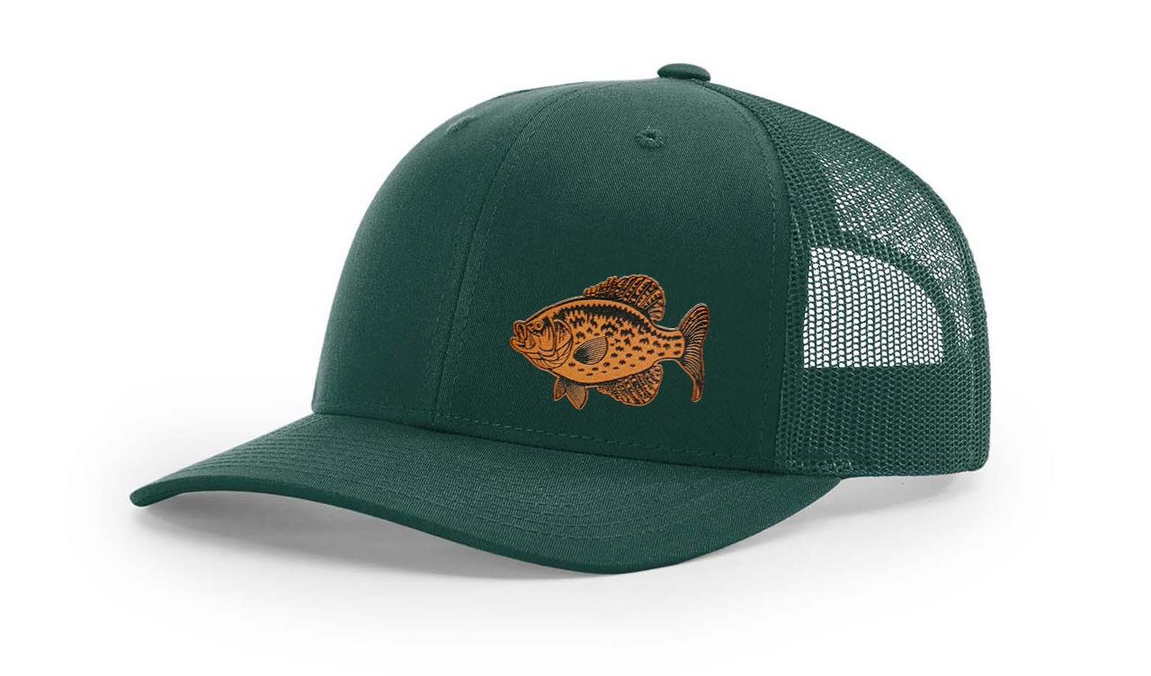 Crappie Fishing Hat Laser Engraved Richardson 112 Snapback Hat Cap - Picture 21 of 45