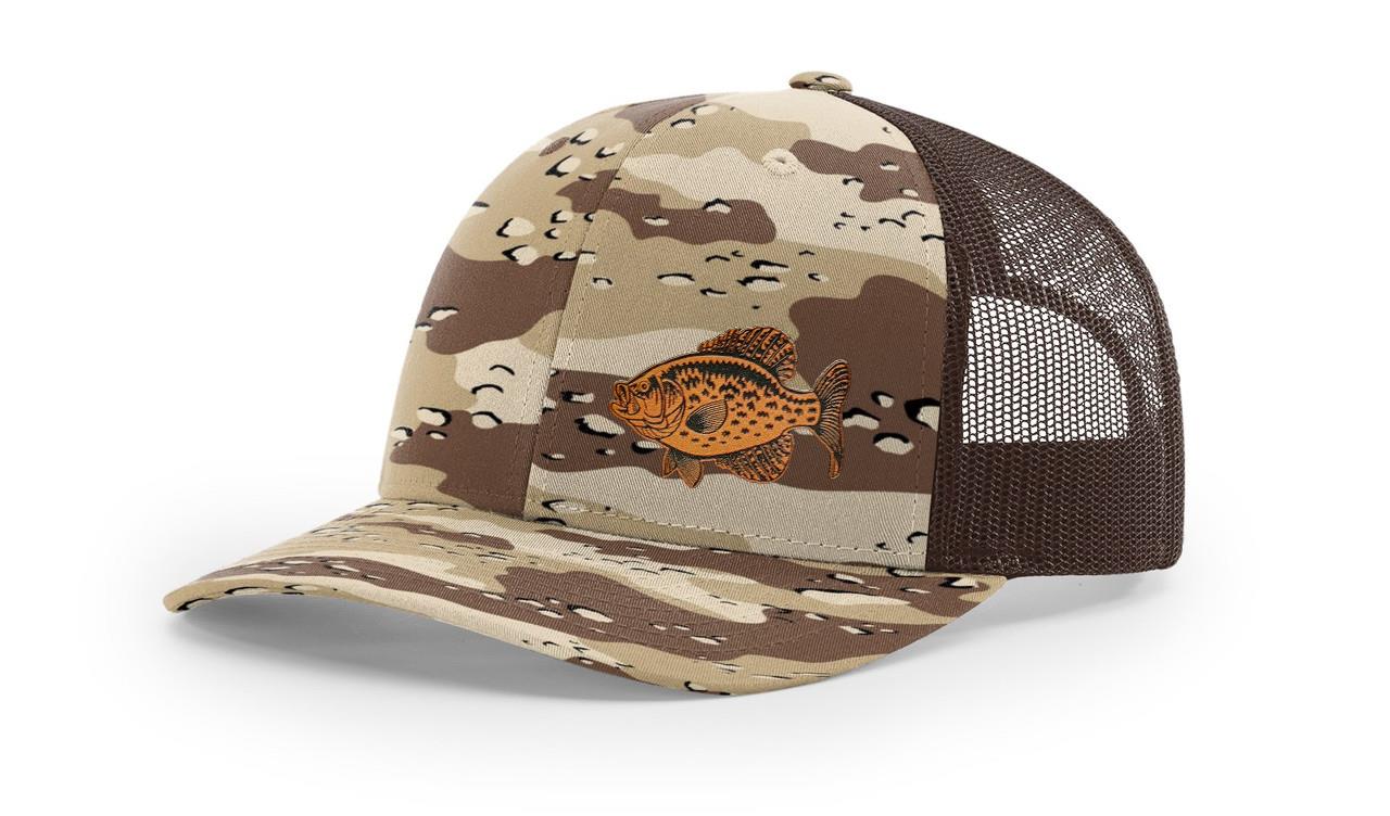 Crappie Fishing Hat Laser Engraved Richardson 112 Snapback Hat Cap - Picture 40 of 45