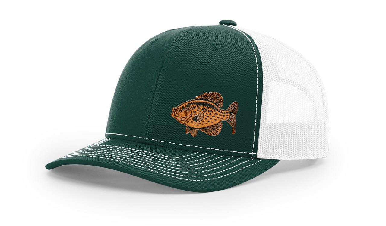 Crappie Fishing Hat Laser Engraved Richardson 112 Snapback Hat Cap - Picture 22 of 45