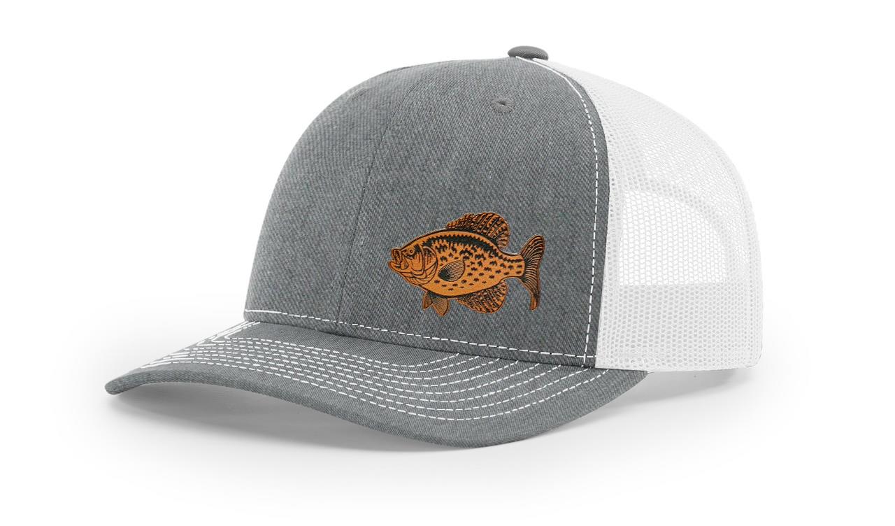 Crappie Fishing Hat Laser Engraved Richardson 112 Snapback Hat Cap - Picture 24 of 45
