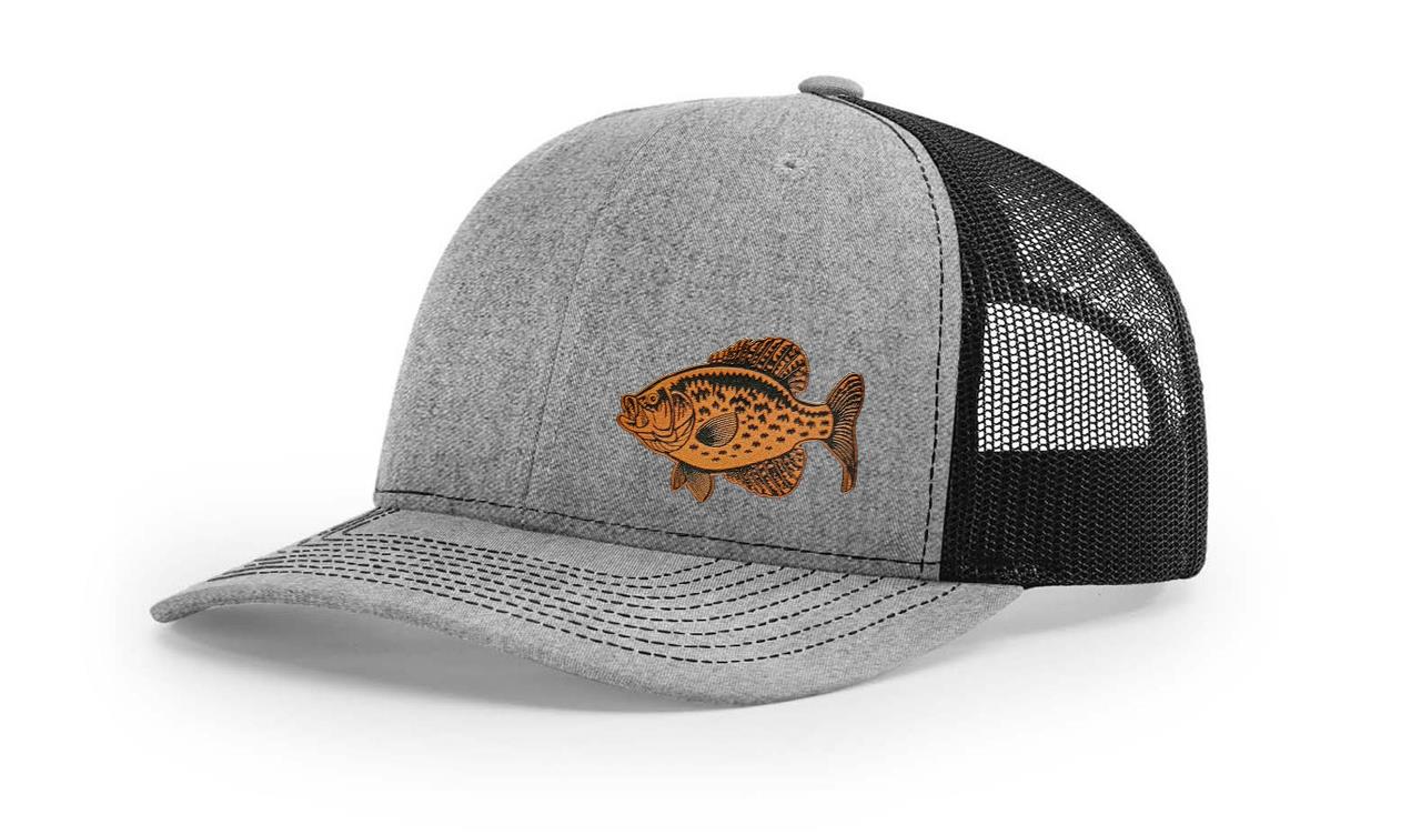 Crappie Fishing Hat Laser Engraved Richardson 112 Snapback Hat Cap - Picture 23 of 45