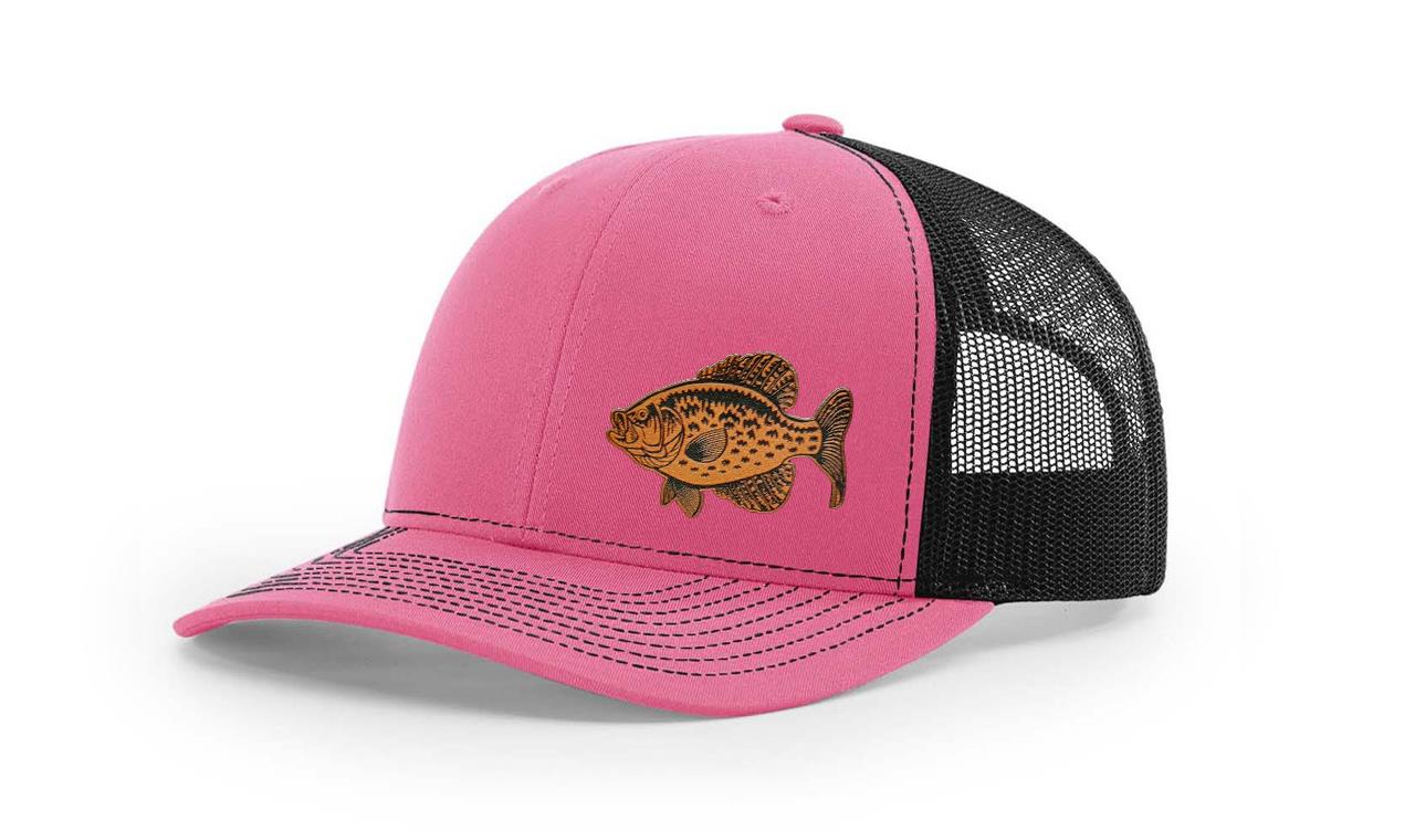 Crappie Fishing Hat Laser Engraved Richardson 112 Snapback Hat Cap - Picture 31 of 45