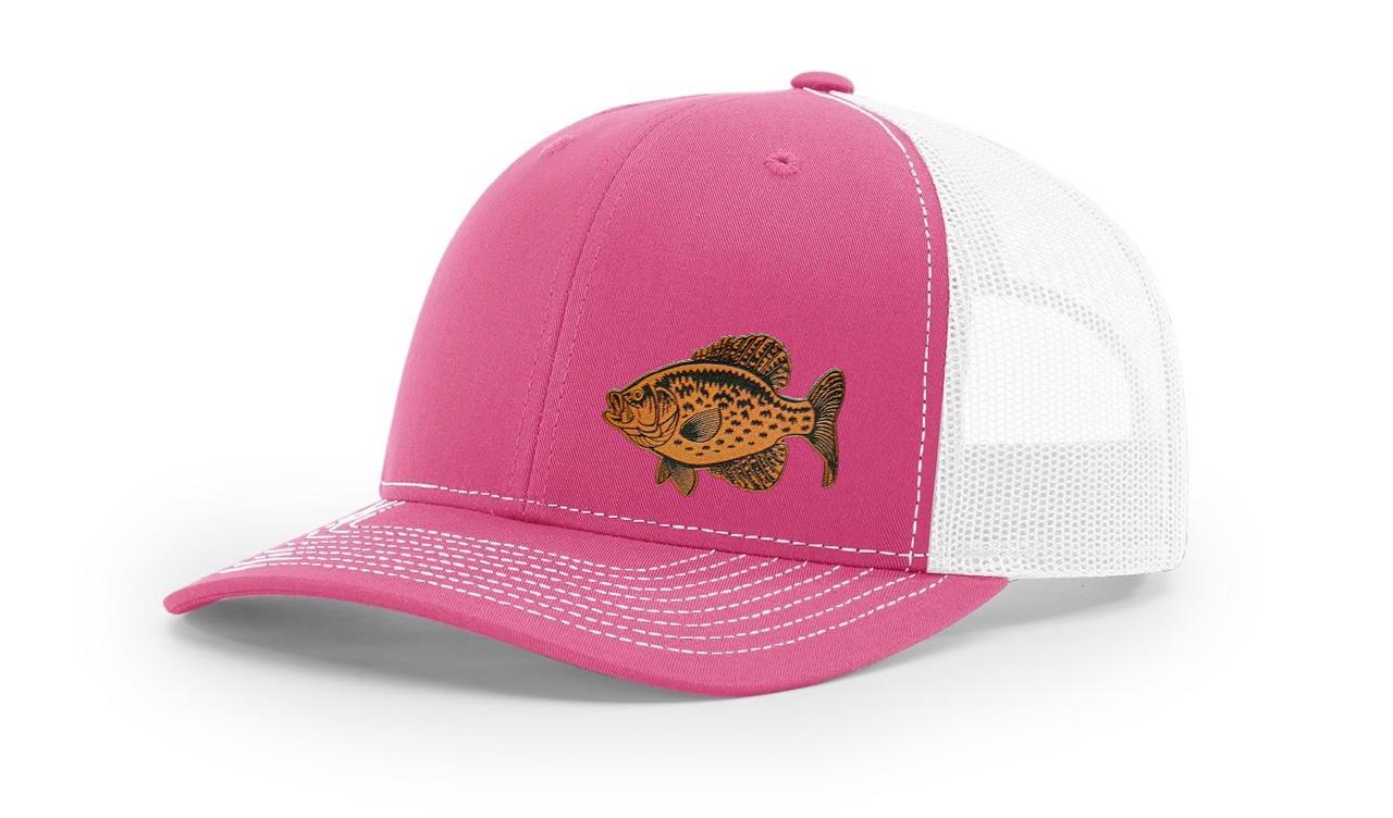 Crappie Fishing Hat Laser Engraved Richardson 112 Snapback Hat Cap - Picture 32 of 45