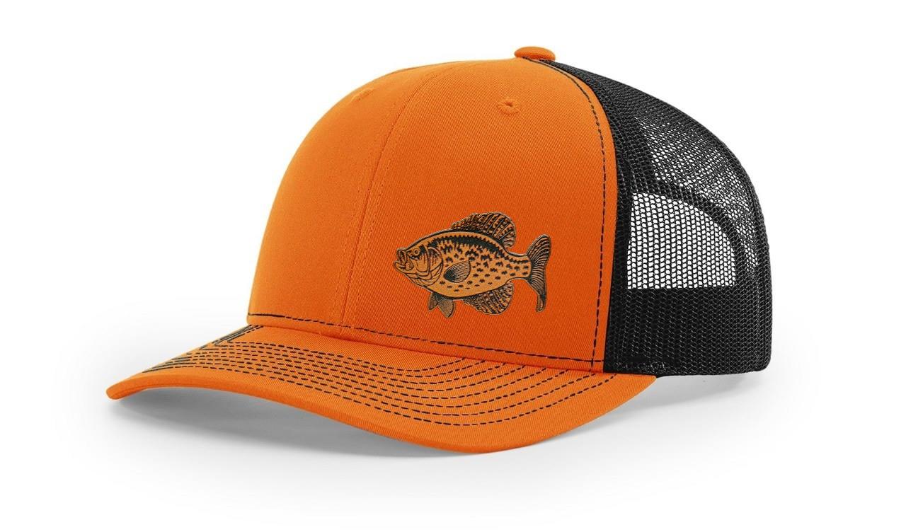 Crappie Fishing Hat Laser Engraved Richardson 112 Snapback Hat Cap - Picture 29 of 45